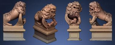 3D model Lion statue 007 F (STL)